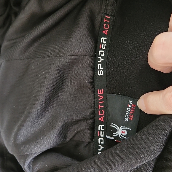 Spider Active ProW=B Pullover W Hood, Large, BLK, Rubber Blk & Red Spider Logo - Picture 11 of 11